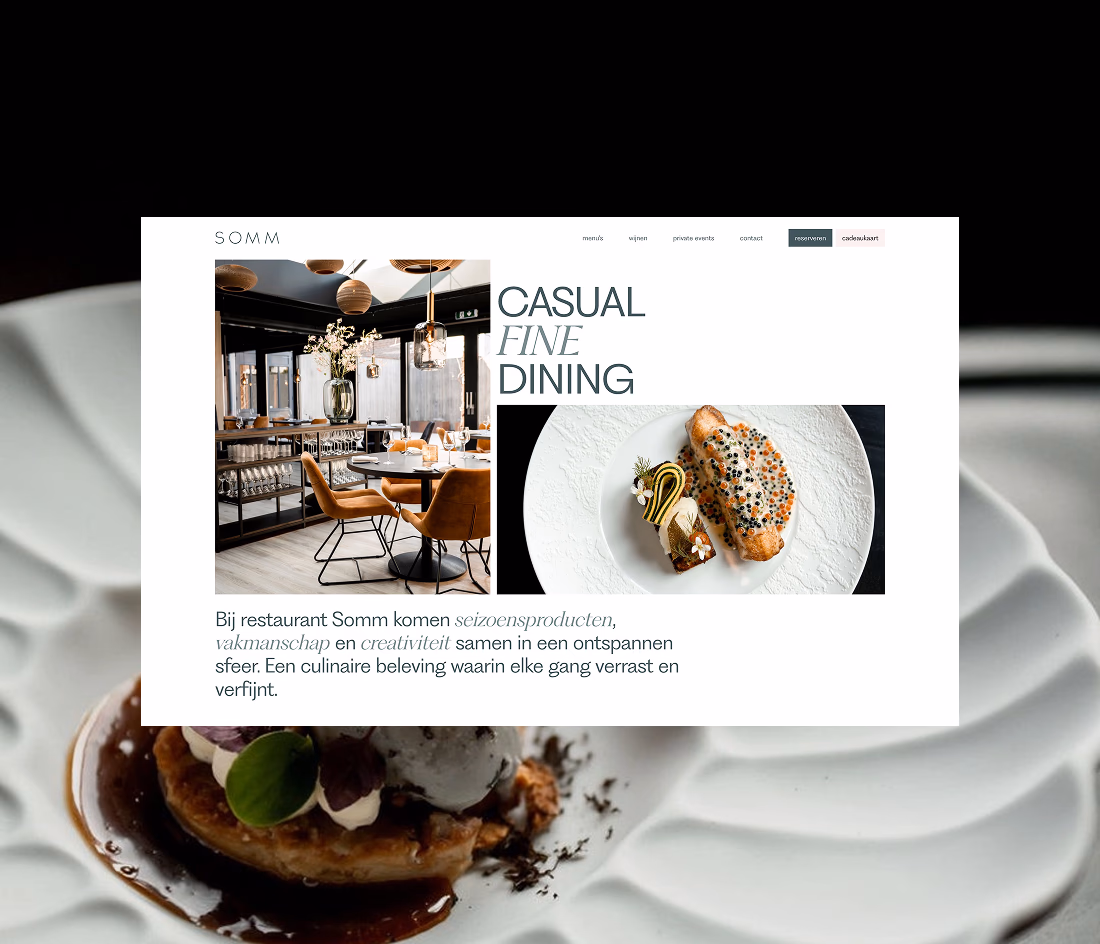 Restaurant Somm webdesign